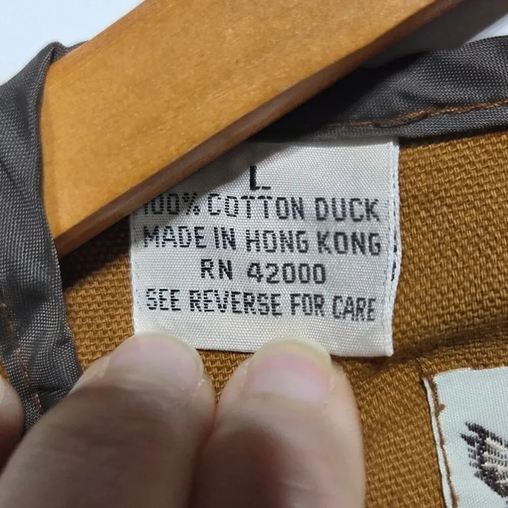 Duck Bay Vintage Men's Tan Hunting Vest Size Large Cabin Core